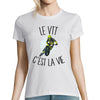 T-shirt femme vtt c'est la vie - Planetee