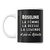 Mug prénom Roseline cadeau départ retraite - Planetee