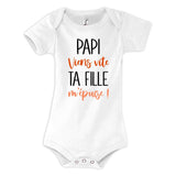 Body bébé Papi viens vite ta Fille m'épuise - Planetee