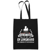 Sac Tote Bag Longboard Légende tu deviendras Noir - Planetee