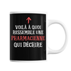 Mug Pharmacienne Qui déchire - Planetee