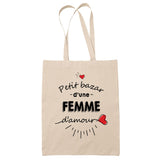 Sac Tote Bag Petit Bazar d'une Femme d'amour - Planetee