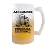 Chope de bière Alexandre Prénom Pilier de Bar - Planetee