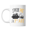 Mug 7ème art j'peux pas Blanc - Planetee