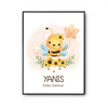 Affiche Yanis bébé d'amour abeille - Planetee