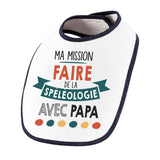 Bavoir bébé Ma mission Spéléologie avec Papa - Planetee