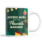 Tasse Noël Fleuriste femme Vert - Planetee