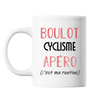 Mug Cyclisme / Vélo C'est ma Routine Blanc - Planetee