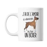 Mug Amour à donner Boxer - Planetee