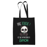 Sac Tote Bag Simon Pas Touche Panda - Planetee