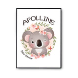 Affiche Apolline Bébé d'amour Koala - Planetee