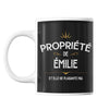 Mug propriété de Emilie - Planetee