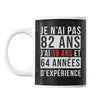 Mug 82 Ans Expérience Noir - Planetee