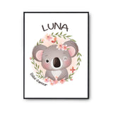 Affiche Luna Bébé d'amour Koala - Planetee