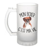 Chope de bière Boxer c'est la vie Chien - Planetee
