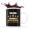 Mug Roland à votre service pour des conneries - Planetee