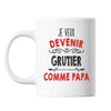 Mug Je veux devenir Grutier comme Papa - Planetee