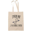 Sac Tote Bag J'peux pas Double dutch beige - Planetee