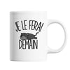 Mug Panthère Noire Je le ferai demain - Planetee