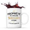 Mug blanc Propriété de la Meilleure Aubergiste - Planetee