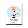 Affiche Malone bébé Panda Roi des Câlins - Planetee