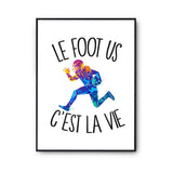 Affiche Football américain c'est la vie Footballeur - Planetee