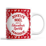 Tasse Noël Éducateur Sportif homme Rouge - Planetee