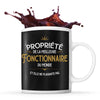 Mug noir Propriété de la Meilleure Fonctionnaire - Planetee