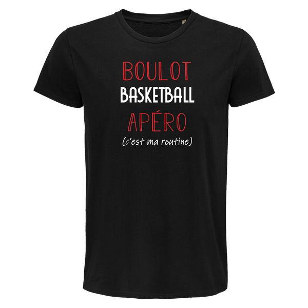 T-shirt homme Basketball C'est ma Routine - Planetee