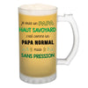 Chope de bière Papa Haut Savoyard Chauvin et Sans Pression - Planetee