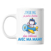 Mug Bêtises avec Mamy Licorne Avion - Planetee