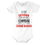 Body Bébé Je veux devenir Coiffeuse comme Maman - Planetee