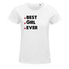 T-shirt femme Best Girl Ever - Planetee