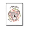 Affiche Maria Bébé d'amour Koala - Planetee