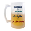 Chope de bière Aymeric Mythe Légende - Planetee