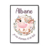 Affiche Albane Amour et Biberon de Lait Vache - Planetee