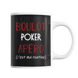 Mug Poker C'est ma Routine - Planetee