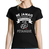 T-shirt femme pétanque septuagénaire - Planetee