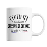 Mug Femme Dresseuse de Chevaux Meilleure de France | Tasse Blanc métier - Planetee