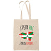 Sac Tote Bag J'peux pas Basque beige - Planetee