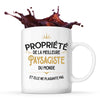Mug blanc Propriété de la Meilleure Paysagiste - Planetee