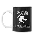 Mug Sauter des haies j'peux pas Noir - Planetee