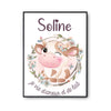 Affiche Soline Amour et Biberon de Lait Vache - Planetee