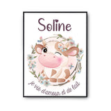 Affiche Soline Amour et Biberon de Lait Vache - Planetee