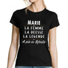 T-shirt femme Marie départ retraite - Planetee