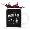 Mug anniversaire 68 ans Humour - Planetee