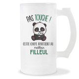 Chope de bière Filleul Pas Touche Panda - Planetee
