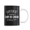 Mug Homme Chef de choeur Meilleur de France | Tasse Noire métier - Planetee