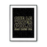 Affiche water polo soit avec toi - Planetee