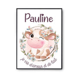 Affiche Pauline Amour et Biberon de Lait Vache - Planetee